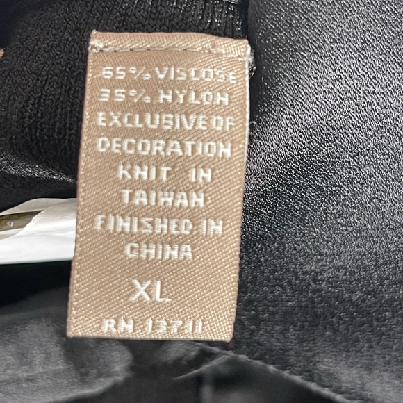 valerie separates Black Sweater With Satin Like Collar And Cuffs - Picture 11 of 12